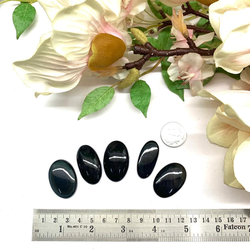 Black Obsidian Cabochon (Grounding & Protection)