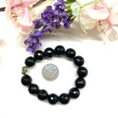 Black Onyx Round Bead Bracelet (Inner Strength)