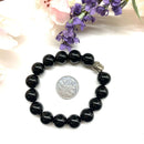 Black Onyx Round Bead Bracelet (Inner Strength)