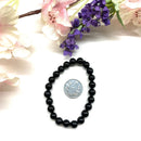 Black Onyx Round Bead Bracelet (Inner Strength)