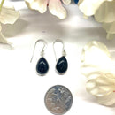 Black Tourmaline Earrings in Silver