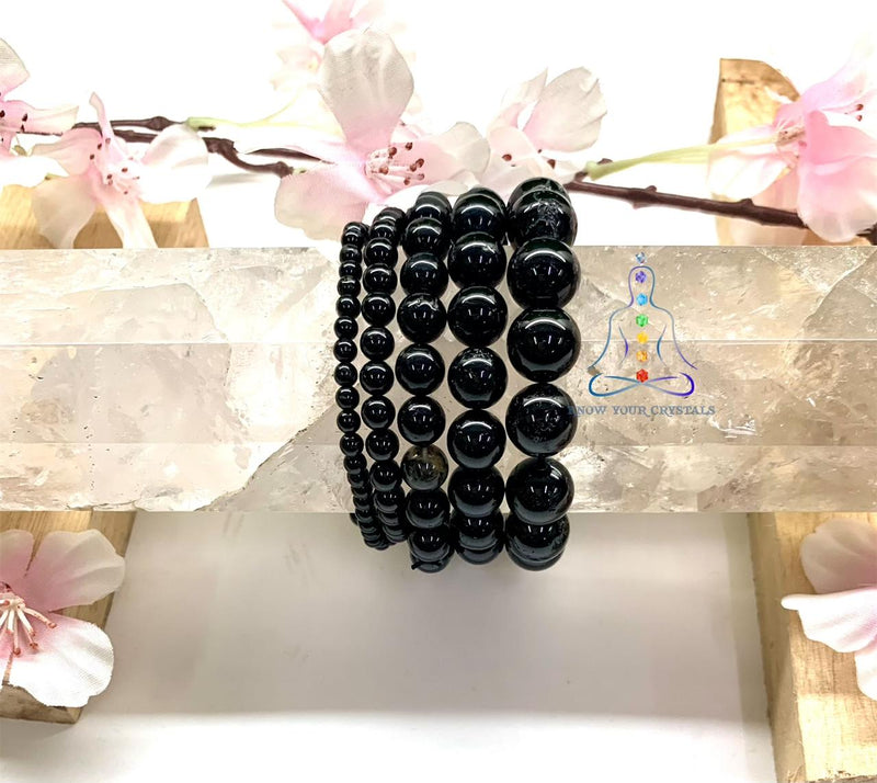 Amazon.com: 2Piece Obsidian Healing Crystal Yoga Bracelet, Black Tourmaline  Original Pendant Tourmaline, Ward Off Evil Spirits and Protect The Body,  Increase Fortune gift : Handmade Products