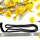 Black Onyx Round Bead Jaap Mala (Grounding & Protection)