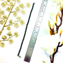 Black Onyx 6mm Round Bead Anklet