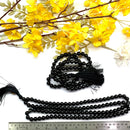 Black Tourmaline Round (108 + 1=109) Beads Jaap Mala (Grounding & Protection)
