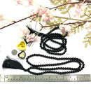 Black Tourmaline Round (108 + 1=109) Beads Jaap Mala (Grounding & Protection)
