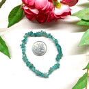 Blue Apatite Round Bead Bracelet (Psychic Perception)