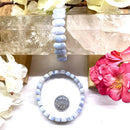 Flat Beads Faceted Bracelets in Healing Crystals