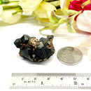 Black Tourmaline with Feldspar and Epidote Specimen from Morocco