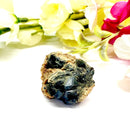 Black Tourmaline with Feldspar and Epidote Specimen from Morocco