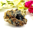 Black Tourmaline with Feldspar and Epidote Specimen from Morocco