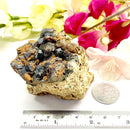 Black Tourmaline with Feldspar and Epidote Specimen from Morocco