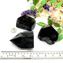 Black Tourmaline Free Forms with Polished Points (Protection and Grounding)