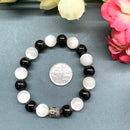 Black Tourmaline & Selenite Combo Bracelet (Meditation & Balance)