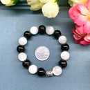 Black Tourmaline & Selenite Combo Bracelet (Meditation & Balance)