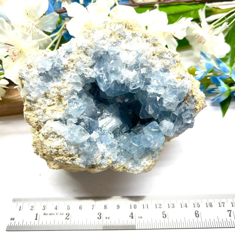 Large Celestite Clusters (Astral Travel and Intuition)