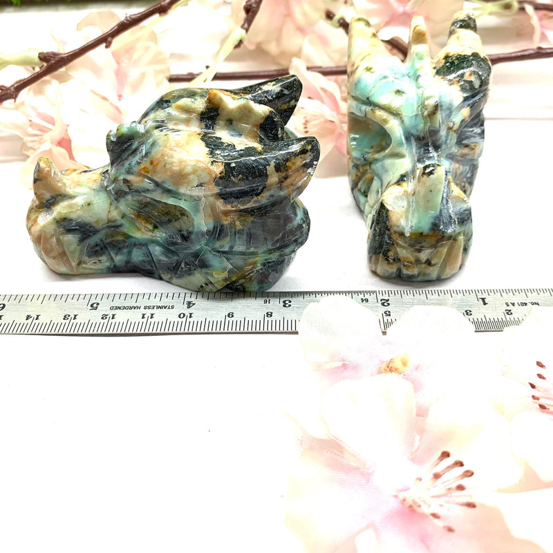 Dragon Head in Chrysocolla (Power)