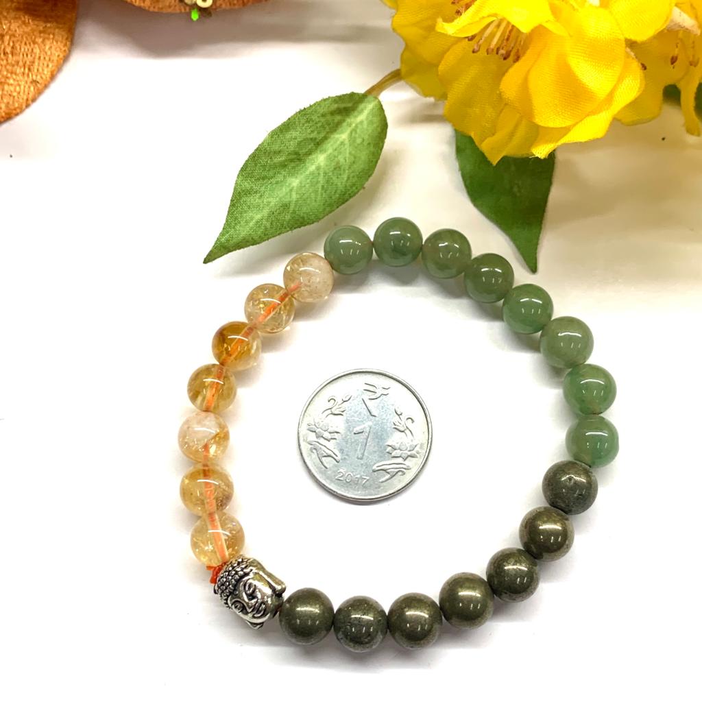 Citrine and green aventurine bracelet Clearance