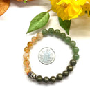 Citrine Green Aventurine & Pyrite Bracelet Multi Beads ( Abundance and Luck ) Money Magnet Bracelet