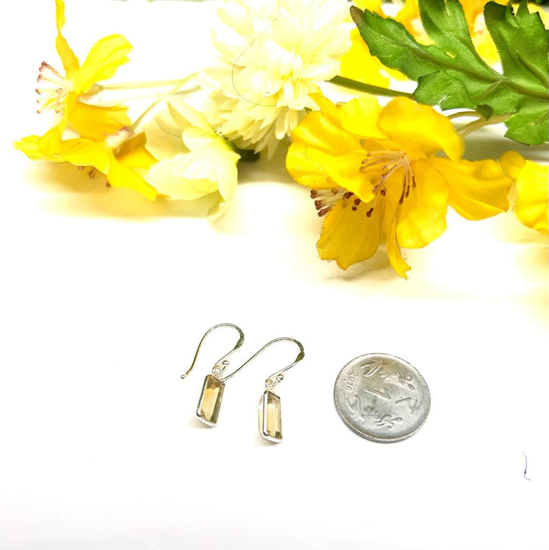 Citrine Earrings in Silver