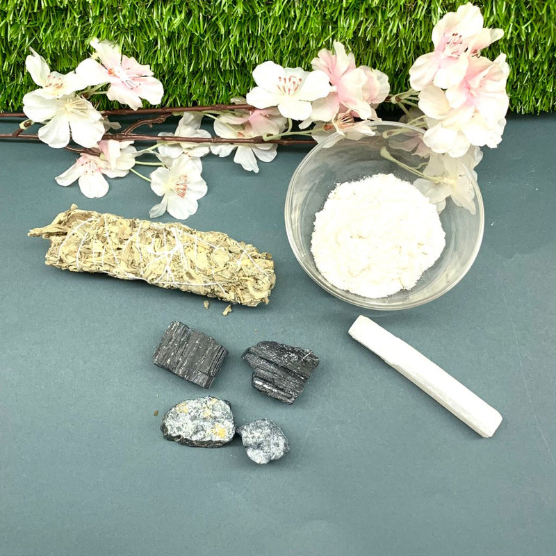 Miracle Cleansing Kit (Energy cleansing for Space, Aura, Crystals, Jewelry)