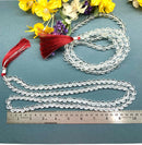 Clear Quartz Round Beads Jaap Mala Necklace (Meditation & Spiritual Growth)
