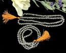 Clear Quartz Round Beads Jaap Mala Necklace (Meditation & Spiritual Growth)