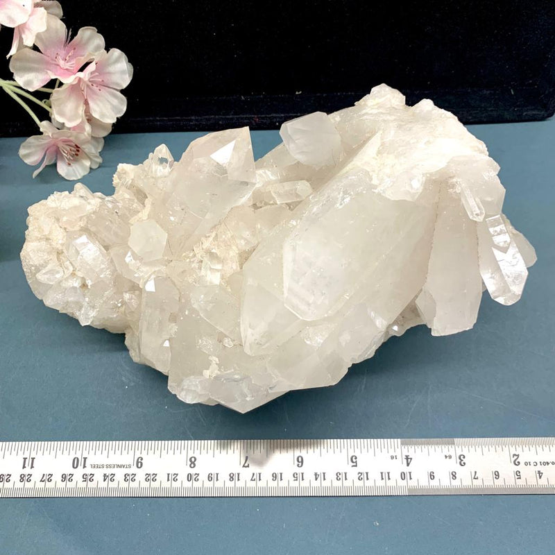 Clear Quartz Large Clusters from Brazil