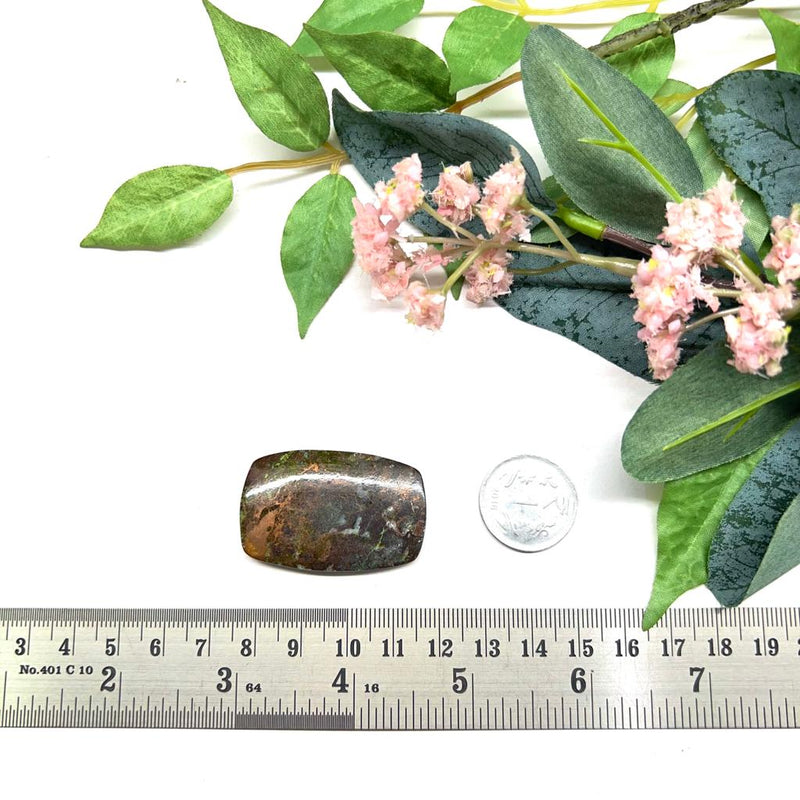 Copper Ore With Peridot (Michigan) Cabochons