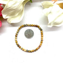 Crazy Lace Agate Round Bead Bracelet