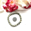 Dalmatian Jasper Round Bead Bracelet (Joy )