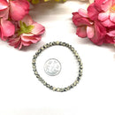 Dalmatian Jasper Round Bead Bracelet (Joy )
