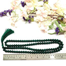 Dark Green Aventurine Round Bead Mala ( For luck and Opportunities)