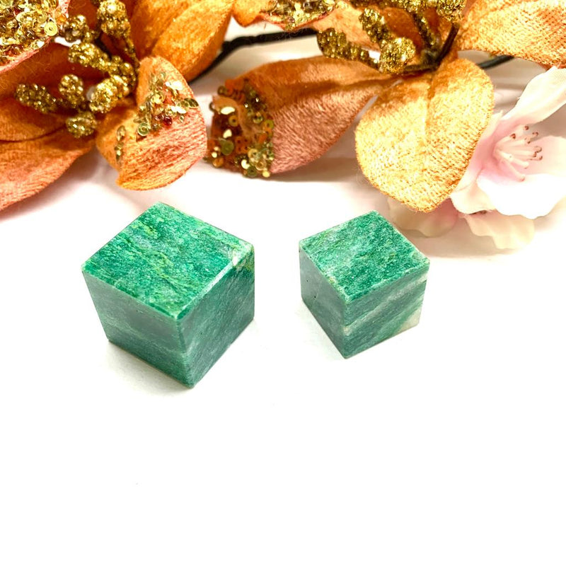 Dark Green Aventurine Cube (Luck and Abundance)