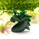 Unicorn in Dark Green Aventurine