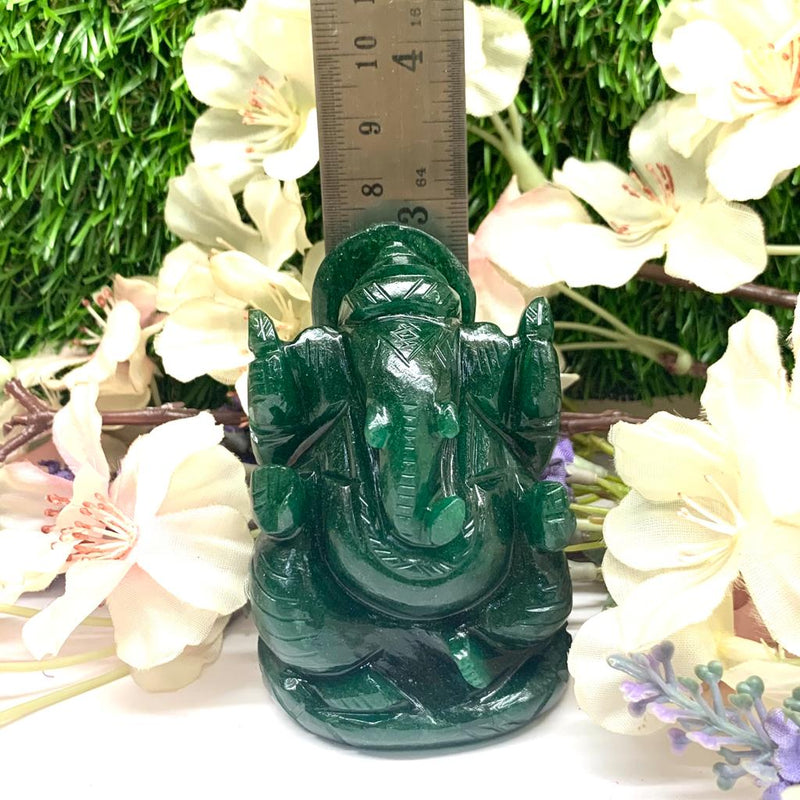 Dark Green Aventurine Ganesha