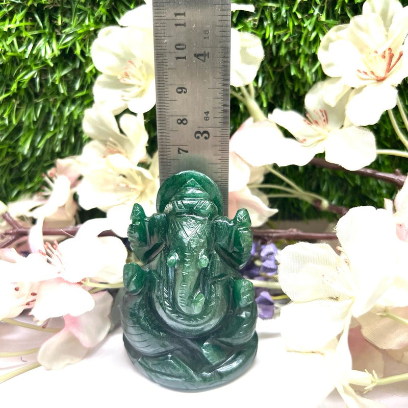 Dark Green Aventurine Ganesha