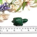 Turtle in Dark Green Aventurine (Prosperity and Luck)