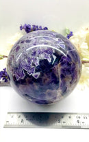 Large Chevron Amethyst Spheres (Scrying & Meditation)