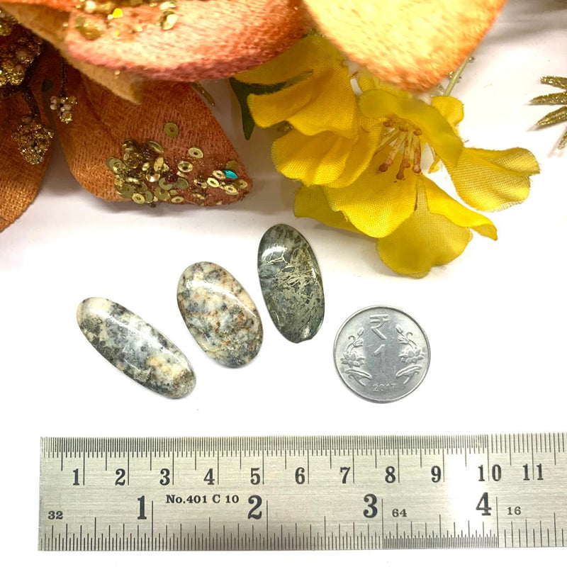 Feather Pyrite Cabochon