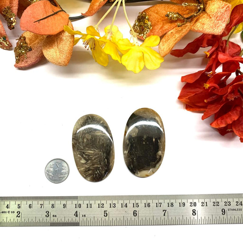 Feather Agate Cabochons