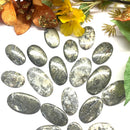 Feather Pyrite Cabochon