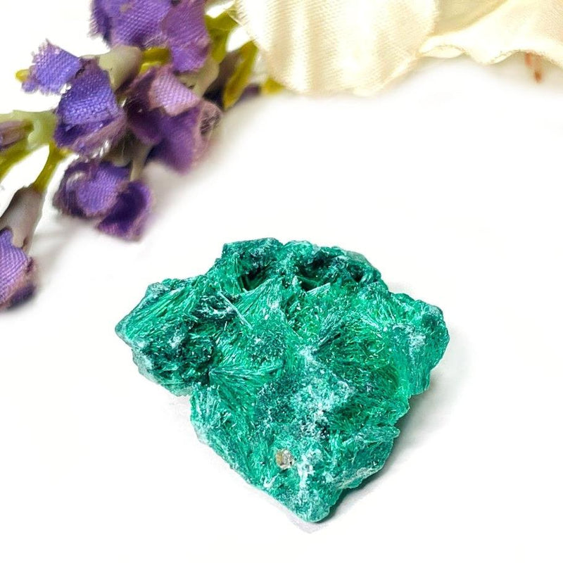 Fibrous Malachite Mineral Specimen