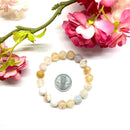 Flower Agate Round Bead Bracelet (Reach full potential)