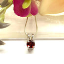 Garnet Small Pendants in Silver (Vitality & Joy)