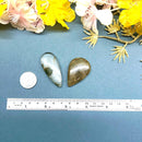 Golden and Green Rutile Cabochons