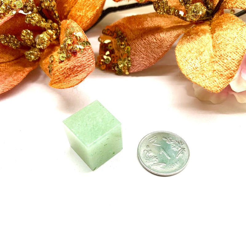 Light Green Aventurine Cube (Luck and Abundance)
