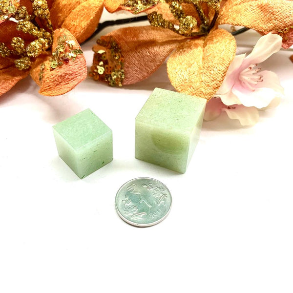 Light Green Aventurine Cube (Luck and Abundance)