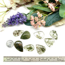 Green Rutilated Quartz Cabochons