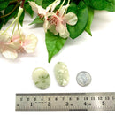 Green Tourmaline On Quartz Druzy Cabochons (Prosperity)